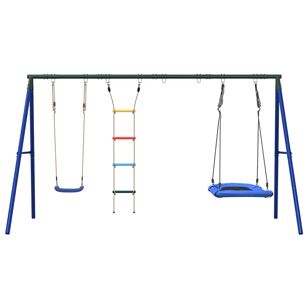 vidaXL Schommelset met schommel, ladder en nestschommel afbeelding