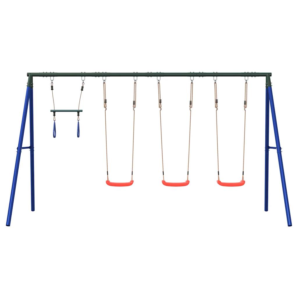 vidaXL Schommelset met schommels en trapeze afbeelding