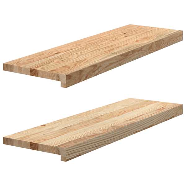 vidaXL trepiastmed 2 tk, 80x25x2 cm, t&ouml;&ouml;tlemata tammepuit