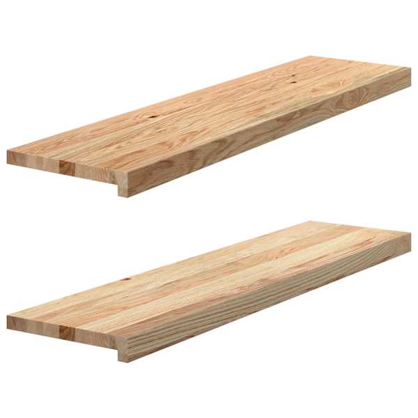 vidaXL trepiastmed 2 tk, 100x30x2 cm, t&ouml;&ouml;tlemata tammepuit