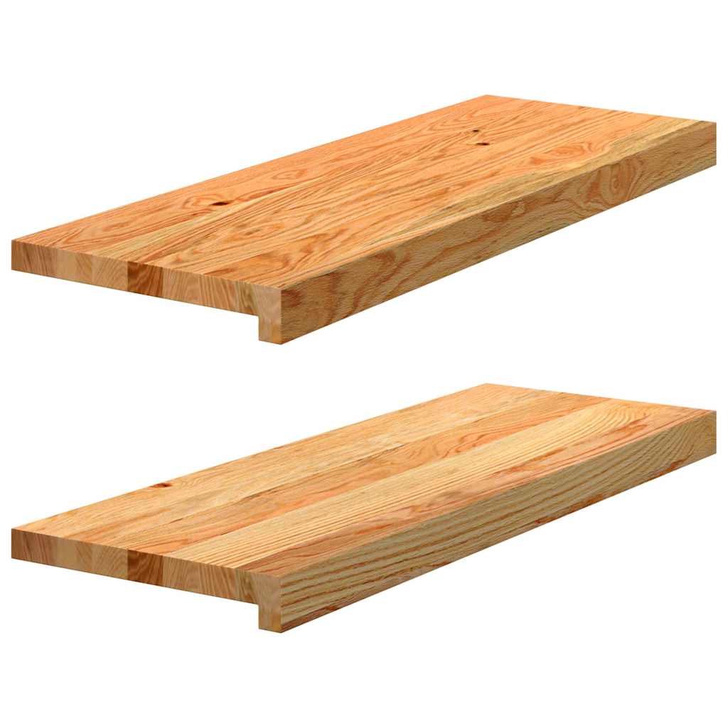 Marches d'escalier 4 pcs marron clair 70x30x2 meilleur cm chêne massif vidaXL