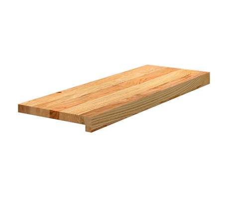 vidaXL Πατάκια Σκάλας 2 τεμ. Ανοιχτό Καφέ 70x30x2 cm Ξύλο Δρυός