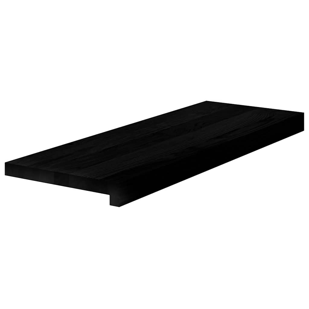vidaXL Traptreden 2 st 70x25x2 cm massief eikenhout donkerbruin afbeelding