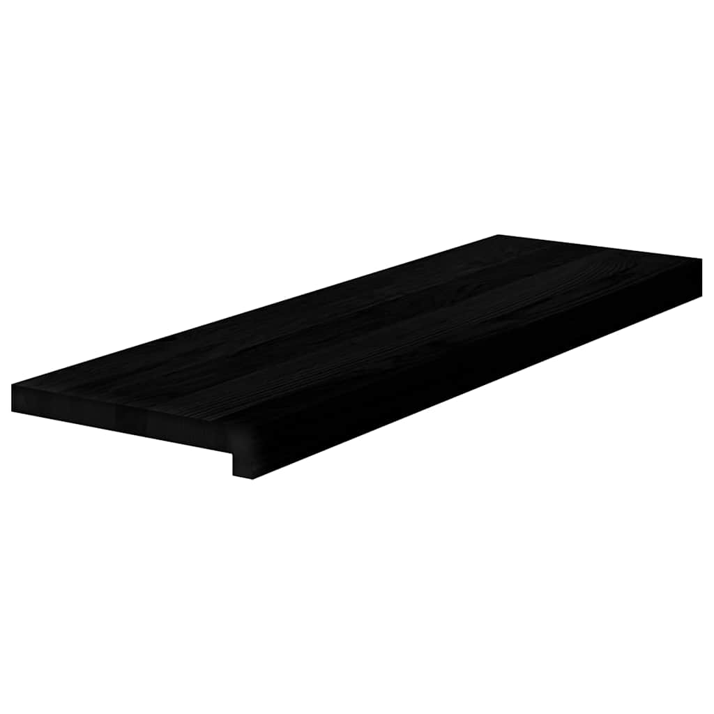 vidaXL Schodiskové stupne 2 ks tmavohnedá 80x25x2 cm dubový masív