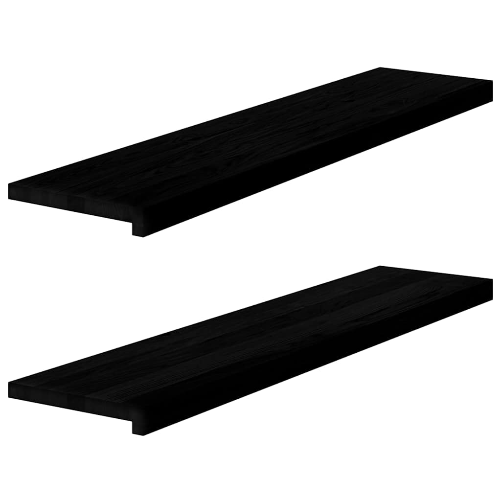 vidaXL Nášlapy na schody 2 ks světle hnědé 110x25x2 cm masivní dub