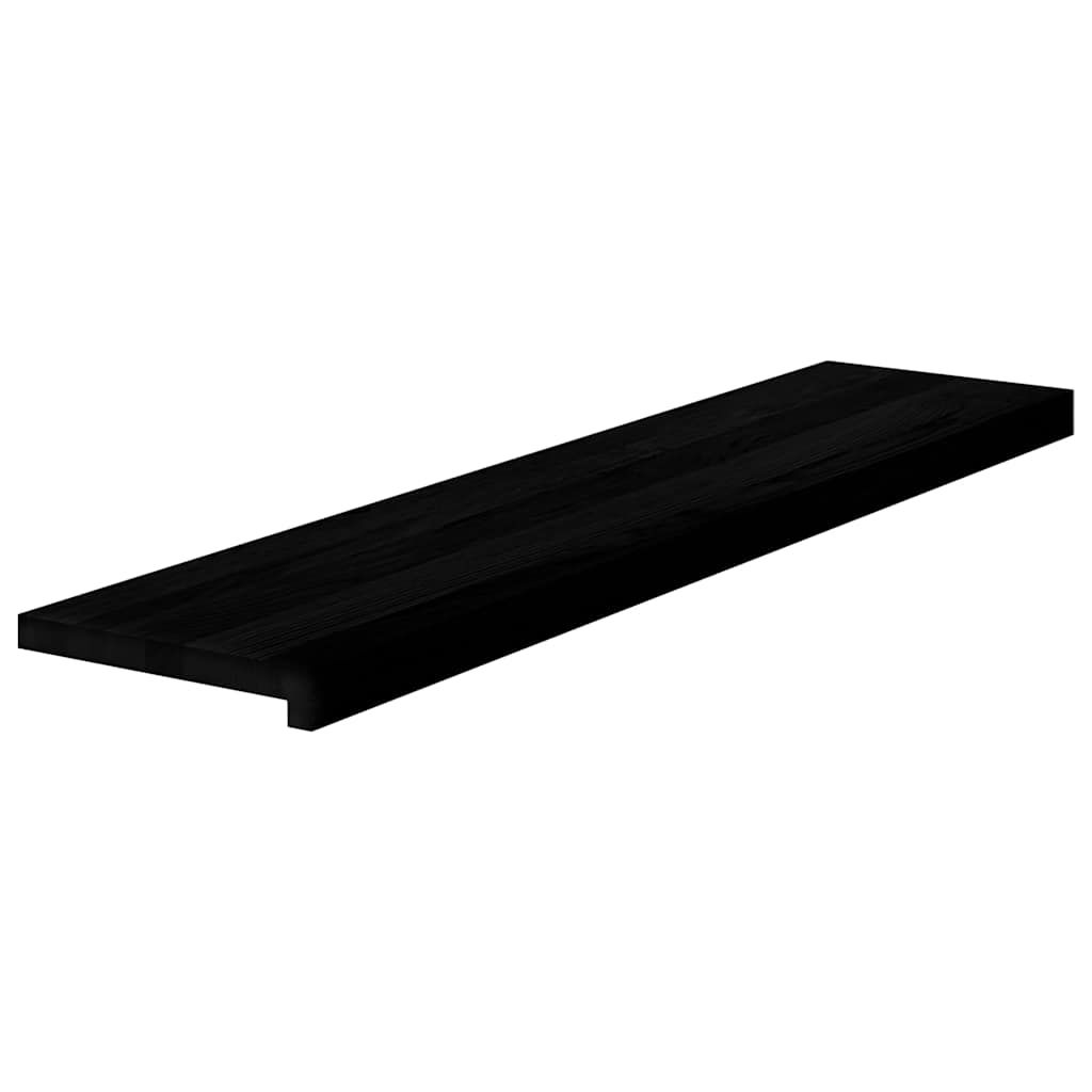 vidaXL Traptreden 2 st 110x25x2 cm massief eikenhout donkerbruin afbeelding