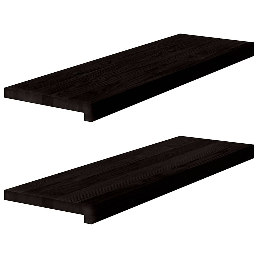 vidaXL Nášlapy na schody 2 ks světle hnědé 80x30x2 cm masivní dub