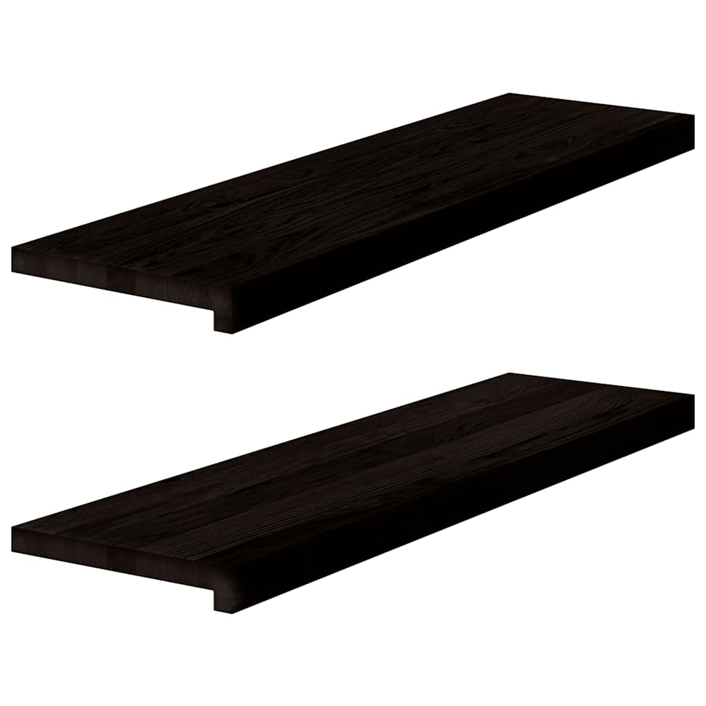 vidaXL Nášlapy na schody 2 ks světle hnědé 90x30x2 cm masivní dub