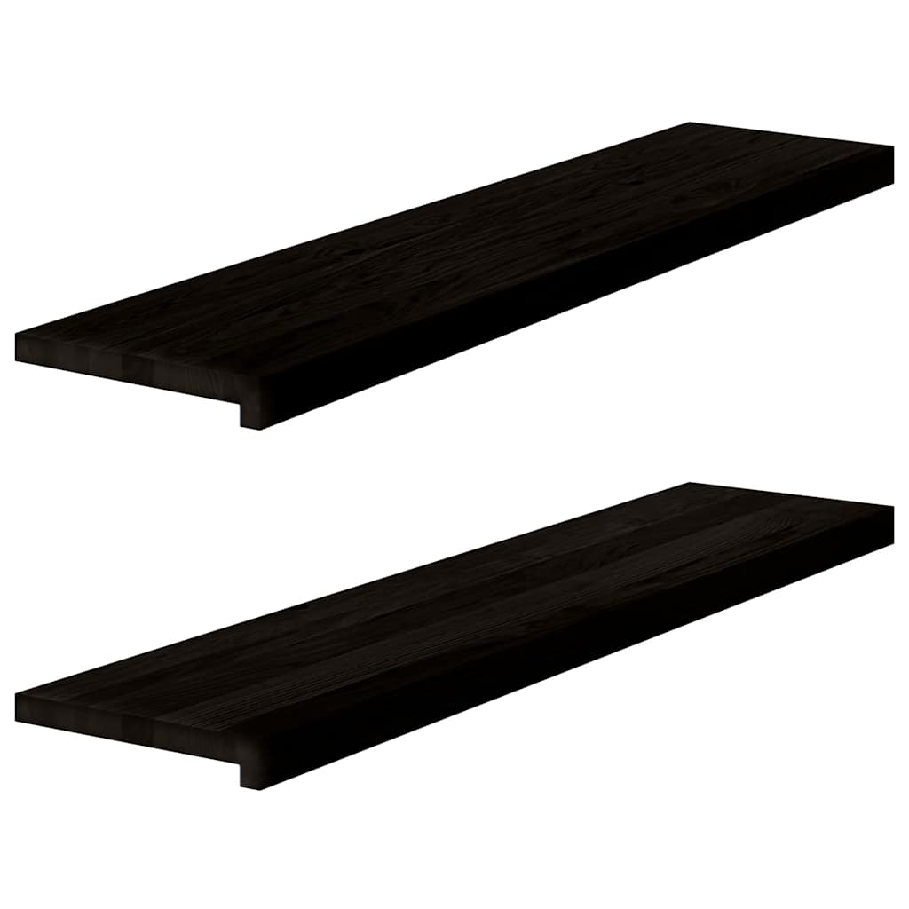 vidaXL Nášlapy na schody 2 ks světle hnědé 110x30x2 cm masivní dub