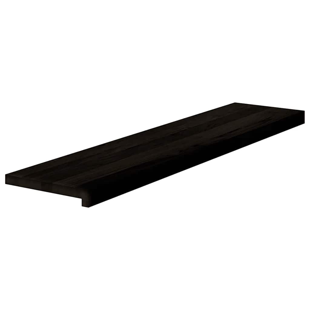 vidaXL Traptreden 2 st 110x30x2 cm massief eikenhout donkerbruin afbeelding