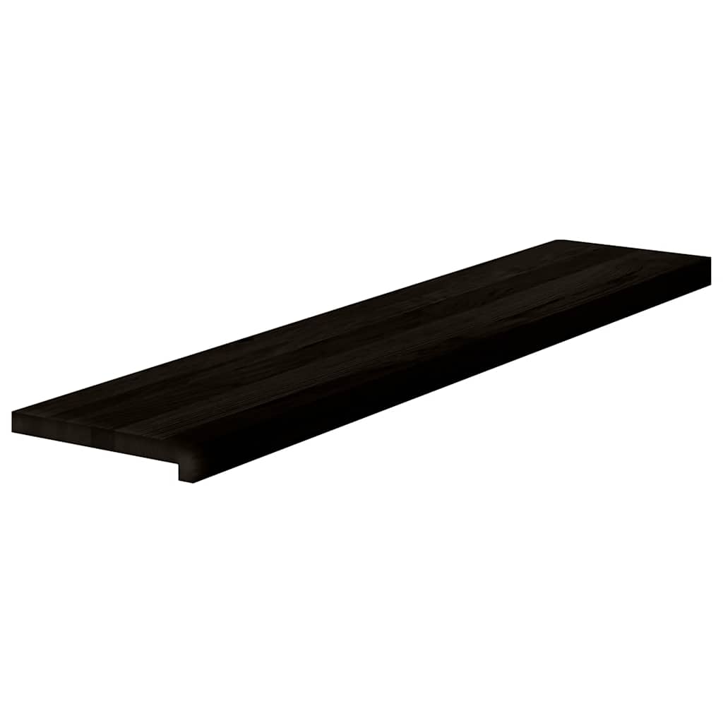 vidaXL Traptreden 2 st 120x30x2 cm massief eikenhout donkerbruin afbeelding