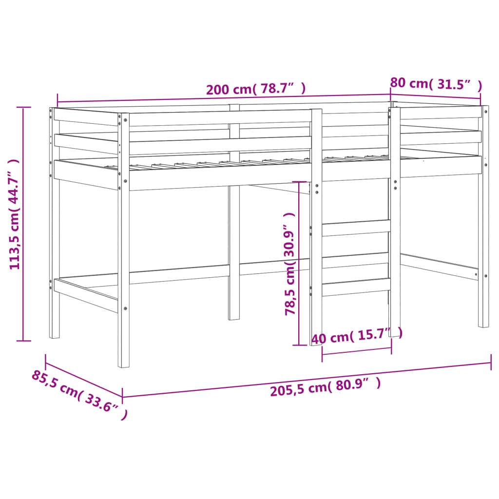 Sort / 80 x 200 cm - Billede 13