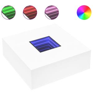 Konferenční stolek s Infinity LED bílý 100 x 100 x 40 cm - obrázek 2