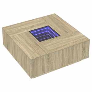 Konferenční stolek s Infinity LED dub sonoma 100 x 100 x 40 cm - obrázek 3