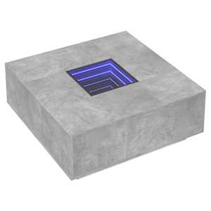 Konferenční stolek s Infinity LED betonově šedý 100x100x40 cm - obrázek 3