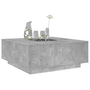 Konferenční stolek s Infinity LED betonově šedý 100x100x40 cm - obrázek 5