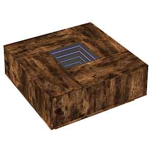 Konferenční stolek s Infinity LED kouřový dub 100 x 100 x 40 cm - obrázek 3
