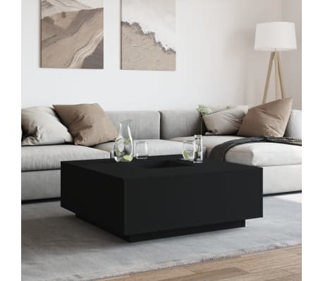 vidaXL Măsuță de cafea negru 100x100x40 cm lemn prelucrat