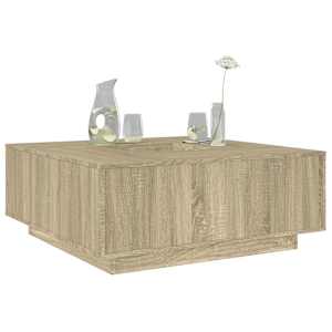 Konferenční stolek dub sonoma 100x100x40 cm kompozitní dřevo - obrázek 1