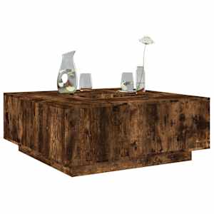 Konferenční stolek kouřový dub 100x100x40 cm kompozitní dřevo - obrázek 1