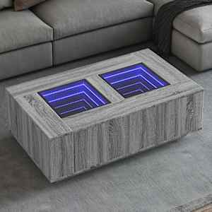 Konferenční stolek s Infinity LED šedý sonoma 116 x 69 x 40 cm - obrázek 1