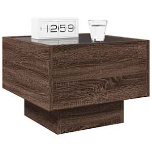 Noční stolek s Infinity LED hnědý dub 40 x 40 x 30 cm - obrázek 5