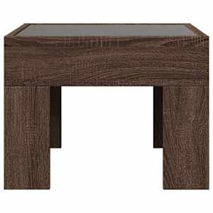 Noční stolek s Infinity LED hnědý dub 40 x 40 x 30 cm - obrázek 4