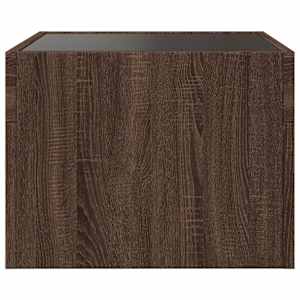 Noční stolek s Infinity LED hnědý dub 40 x 40 x 30 cm - obrázek 5