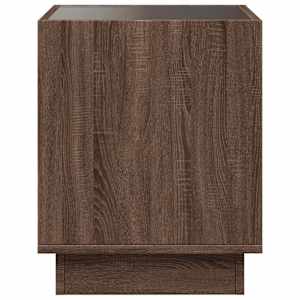 Noční stolek s Infinity LED hnědý dub 40 x 40 x 50 cm - obrázek 7