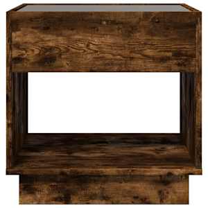 Noční stolek s Infinity LED kouřový dub 50 x 50 x 50 cm - obrázek 6