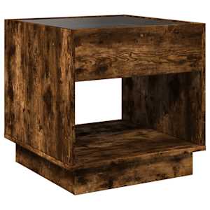 Noční stolek s Infinity LED kouřový dub 50 x 50 x 50 cm - obrázek 8