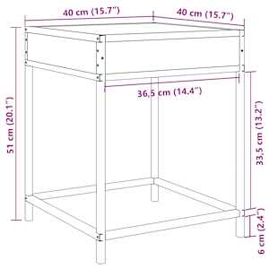 Noční stolek s Infinity LED dub sonoma 40 x 40 x 51 cm - obrázek 13