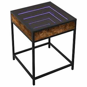 Noční stolek s Infinity LED kouřový dub 40 x 40 x 51 cm - obrázek 3
