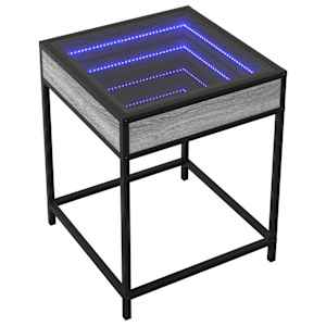 Noční stolek s Infinity LED šedý sonoma 40 x 40 x 51 cm - obrázek 3