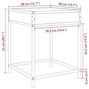 Noční stolek s Infinity LED šedý sonoma 40 x 40 x 51 cm - obrázek 13