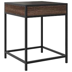 Noční stolek s Infinity LED hnědý dub 40 x 40 x 51 cm - obrázek 8