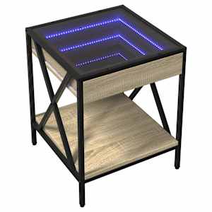 Noční stolek s Infinity LED dub sonoma 40 x 40 x 49 cm - obrázek 3