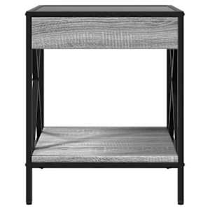 Noční stolek s Infinity LED šedý sonoma 40 x 40 x 49 cm - obrázek 6