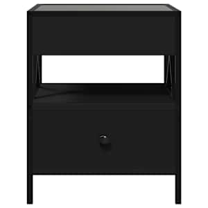 Noční stolek s Infinity LED černý 40 x 40 x 51 cm - obrázek 6