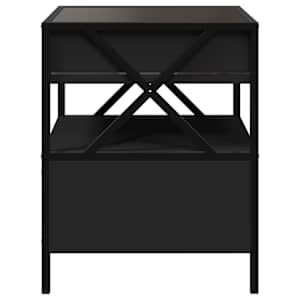 Noční stolek s Infinity LED černý 40 x 40 x 51 cm - obrázek 7
