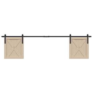 Komplet drsnih vrat omarice 200 cm ogljikovo jeklo