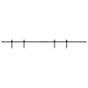vidaXL l&uuml;kandkapi uksekomplekt 213 cm s&uuml;sinikterasest