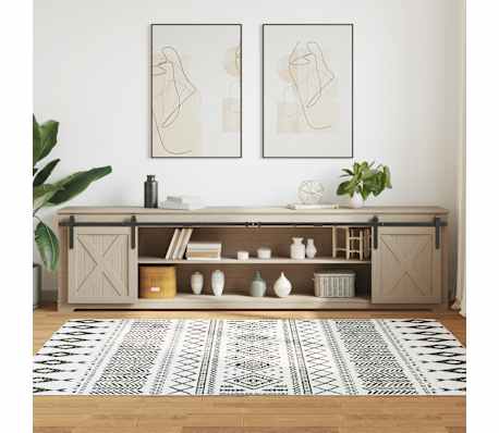 vidaXL Set uși glisante pentru dulap 244 cm oțel carbon