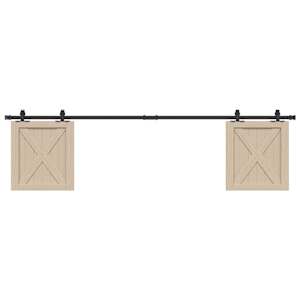 Komplet drsnih vrat omarice 200 cm ogljikovo jeklo