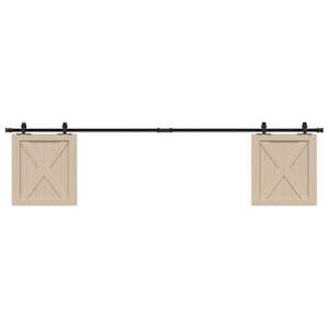 Komplet drsnih vrat omarice 213 cm ogljikovo jeklo