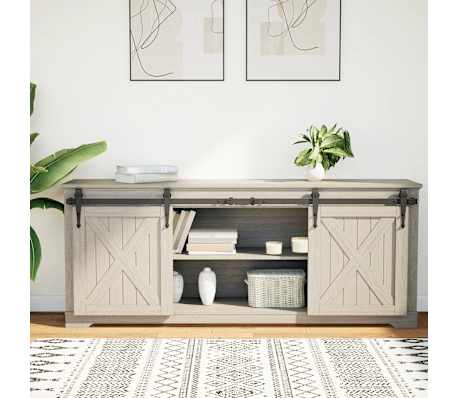 vidaXL Kit de porte d'armoire coulissante 152 cm acier au carbone