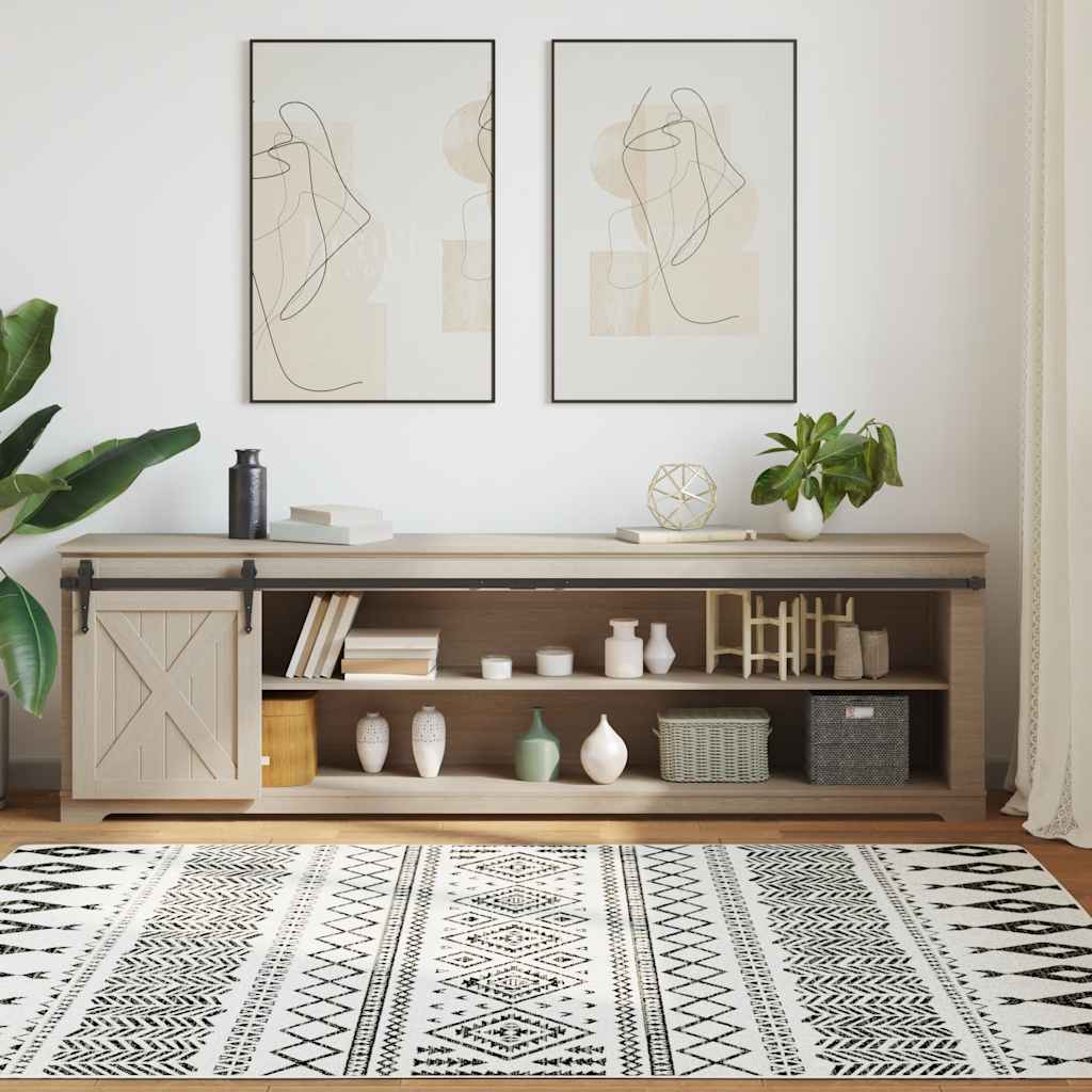 vidaXL Ophangset voor schuifdeur 213 cm koolstofstaal afbeelding