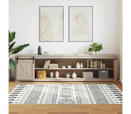 vidaXL Ophangset voor schuifdeur 244 cm koolstofstaal