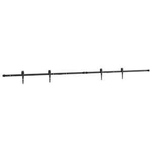 Kování pro posuvné dveře skříně 244 cm uhlíková ocel - obrázek 5