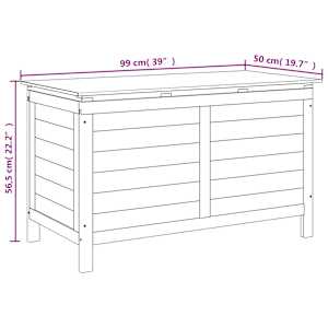 Zahradní box na podušky 99 x 50 x 56,5 cm masivní jedlové dřevo - obrázek 8